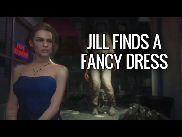 resident evil 3 demo but fancy dress and giant enemies (mod